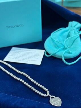 Tiffany & Co. Sterling Silver Heart Tag Necklace